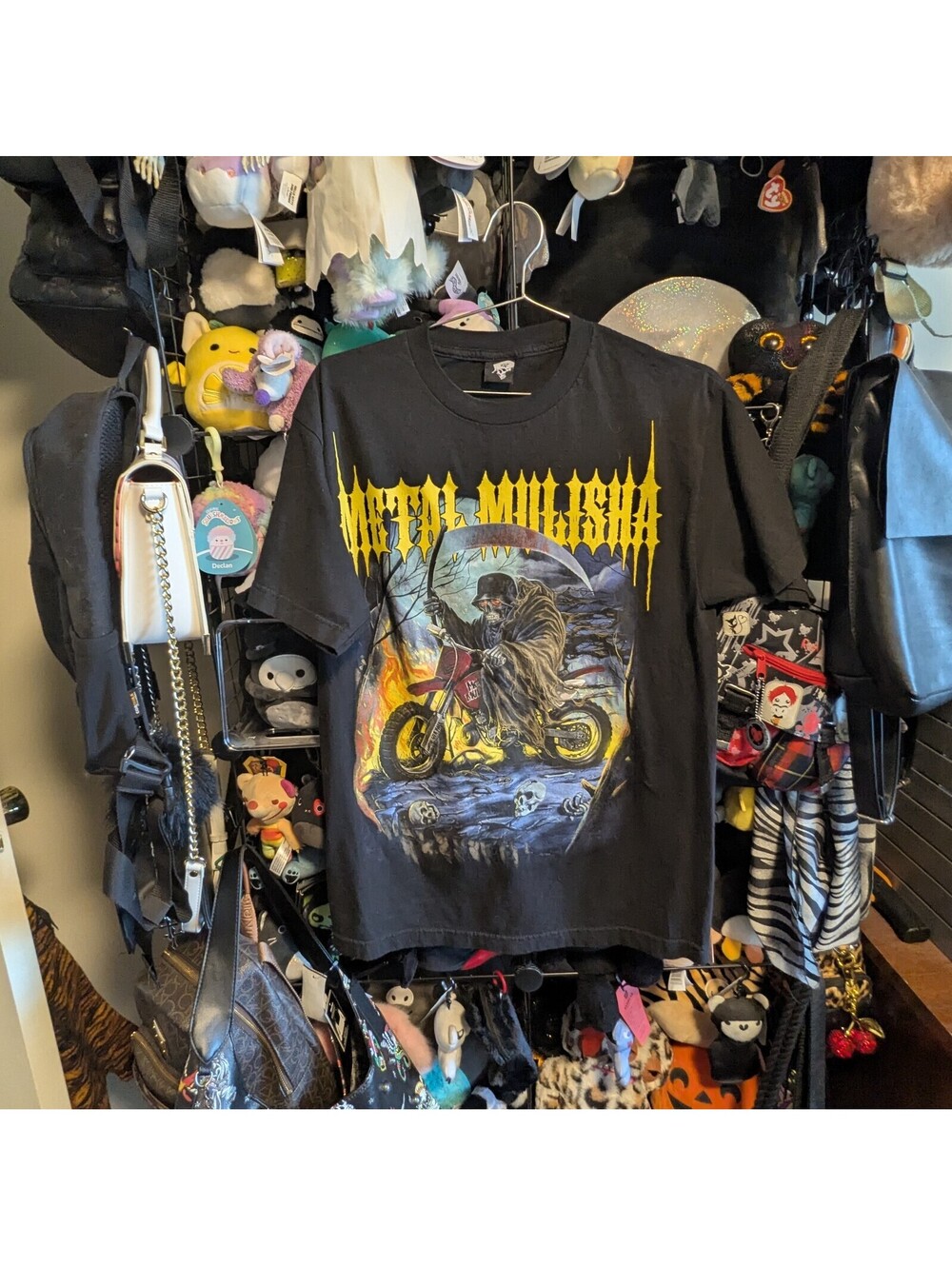Metal Mulisha Grim Reaper Motorcycle Graphic T-Shirt Black